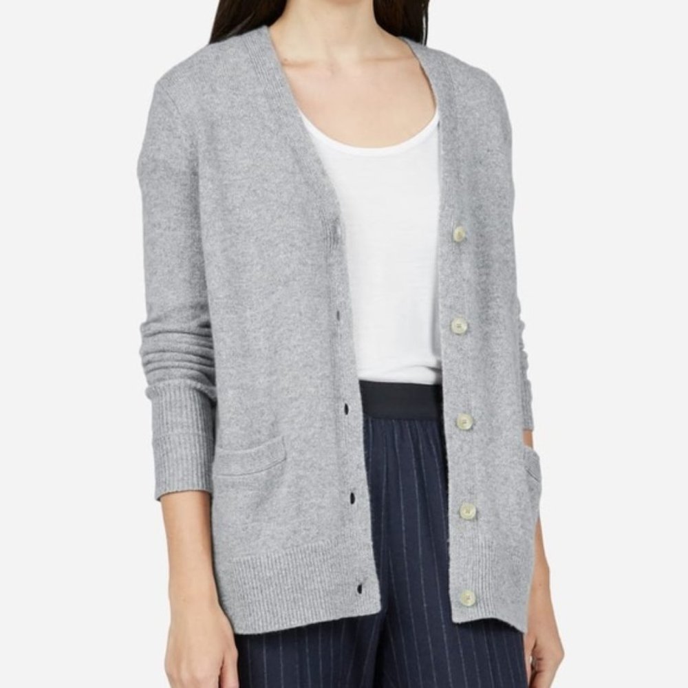Everlane Grey Cashmere Cardigan